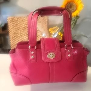 🔥 COACH POPPY HOT PINK 🔥 leather